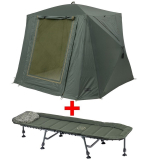 Mivardi Shelter Quick Set XL + lehátko CamoCODE Express 6