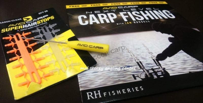 Avid Carp Super Hair Stops Yellow/Green