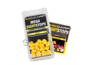 Avid Carp Sight Stops Short - žluté, 6mm