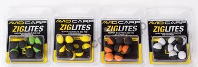 Avid Carp Ziglites 10mm, černá/bílá, plovoucí