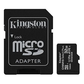 Kingston micro SDHC 32GB paměťová karta + SD adaptér 