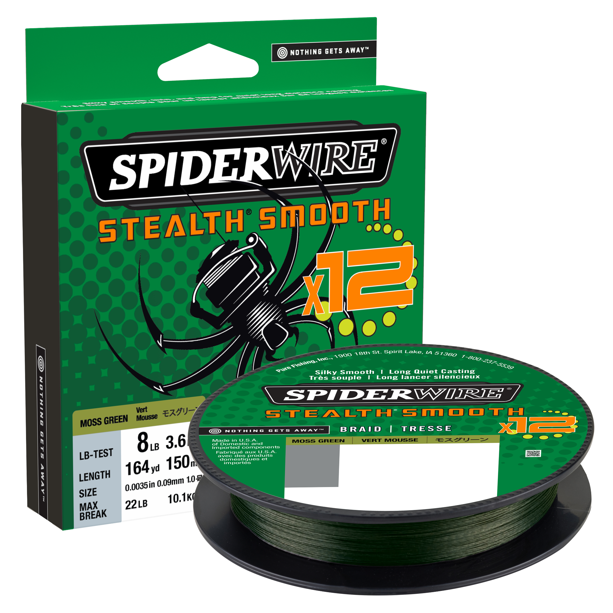 SpiderWire Stealth Smooth 12 Green 0,09mm, 150m