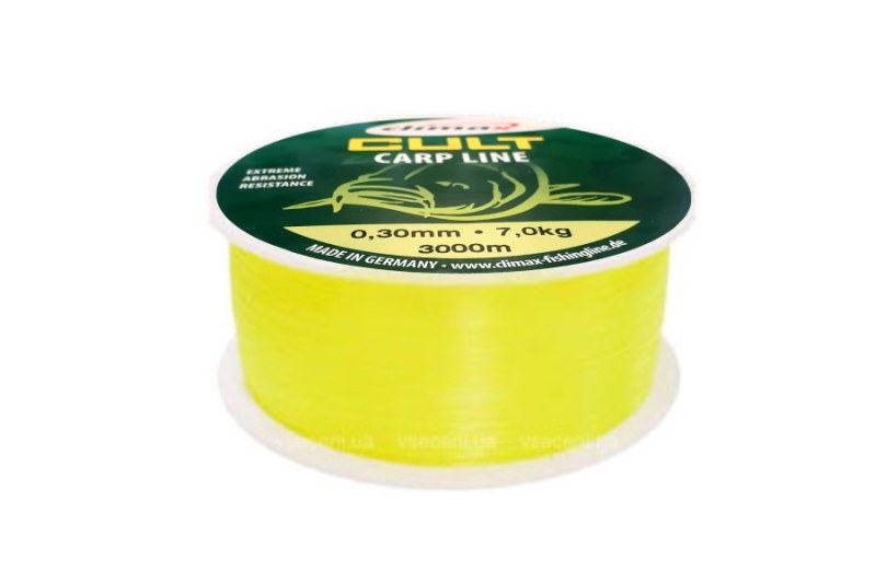 Climax CULT Carp Line fluo-žlutý 0,28mm, 600m
