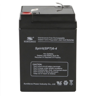 Sunstone Power 6V/4Ah, bezúdržbový olověný akumulátor